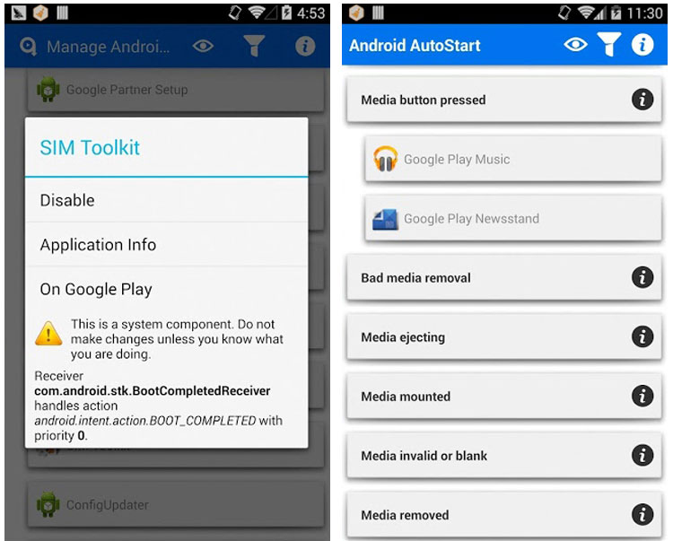 برنامه Autostart: نظارت بر اجرای خودکار برنامه ها