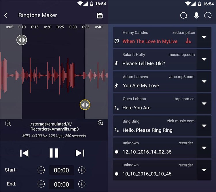 برنامه Ringtone Maker: ساخت رینگتون در اندروید
