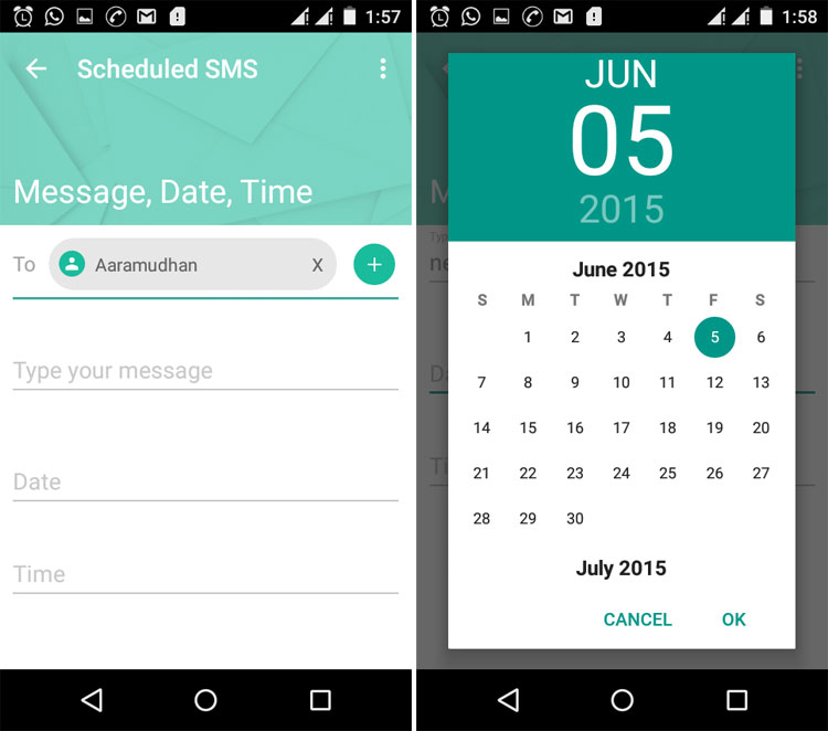 برنامه Scheduled SMS: زمانبندی پیامک برای ارسال در آینده 