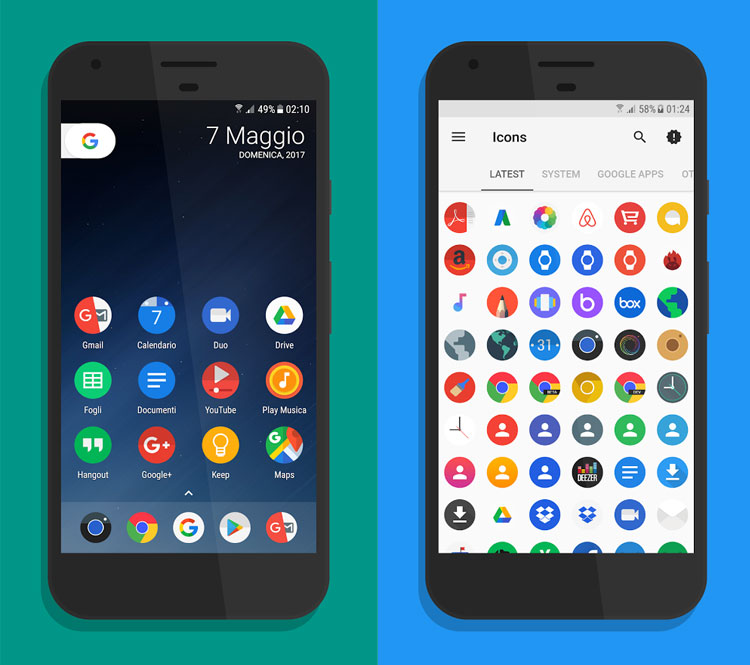 برنامه Flix Pixel: آیکون ها و ظاهر گوشی خود را تغییر دهید 