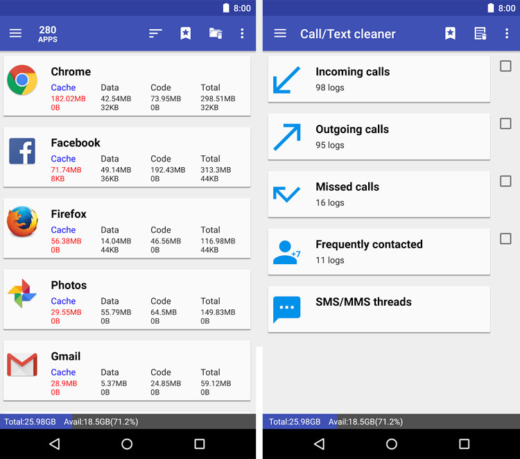 برنامه 1Tap Cleaner: حذف فایل های کش و تاریخچه مرورگر 