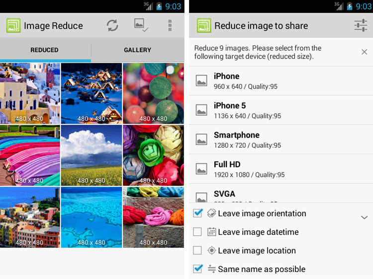برنامه Image Reduce: کاهش حجم و سایز تصاویر