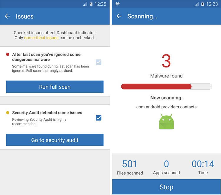 برنامه Malwarebytes: پاکسازی بدافزارها در اندروید 