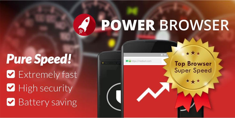 برنامه Power Browser: مرورگر سریع و روان اندروید 